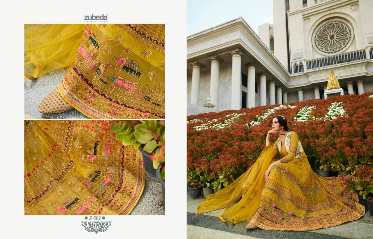 Zubeda Eira Anarkali Dress Material Catalog Lowest Price